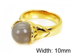 HY Stainless Steel 316L Lady Gemstone Rings-HY17R0207HJS