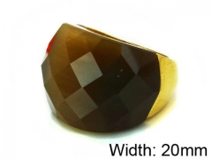 HY Stainless Steel 316L Lady Gemstone Rings-HY17R0014HPR