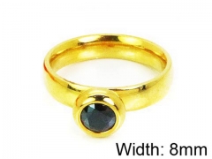 HY Stainless Steel 316L Lady Gemstone Rings-HY16R0435PY