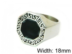 HY Stainless Steel 316L Men Gemstone Rings-HY22R1147HIS