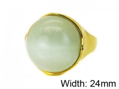 HY Stainless Steel 316L Lady Gemstone Rings-HY17R0029HLT