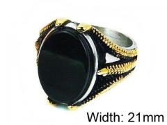 HY Stainless Steel 316L Men Gemstone Rings-HY17R0167HJD