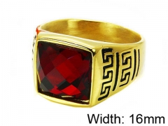 HY Stainless Steel 316L Men Gemstone Rings-HY15R1085HJE