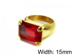 HY Stainless Steel 316L Lady Gemstone Rings-HY15R1154HMV