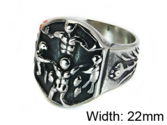 HY Stainless Steel 316L Men Casting Rings-HY22R0052HIB