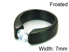 HY Stainless Steel 316L Lady Big-Crystal Rings-HY05R0173HJF