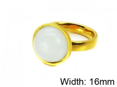 HY Stainless Steel 316L Lady Gemstone Rings-HY17R0070OR