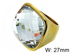 HY Stainless Steel 316L Lady Gemstone Rings-HY15R0999HOZ