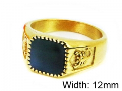 HY Stainless Steel 316L Men Gemstone Rings-HY45R0275PX