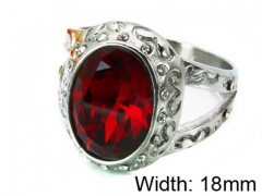 HY Stainless Steel 316L Lady Gemstone Rings-HY15R0941HIL