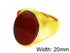 HY Stainless Steel 316L Men Gemstone Rings-HY17R0127HJX