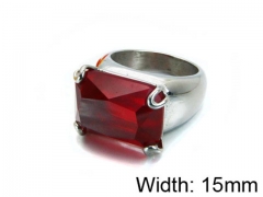 HY Stainless Steel 316L Lady Gemstone Rings-HY15R1153HLF