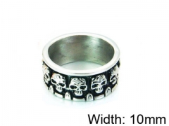 HY Stainless Steel 316L Man Skull Rings-HY22R0992H2Y