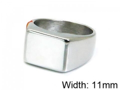 HY Stainless Steel 316L Men Popular Rings-HY17R0208OW