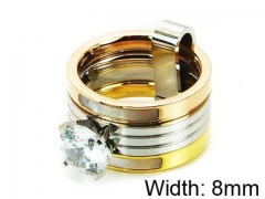 HY Stainless Steel 316L Lady Special Rings-HY05R0190IIS