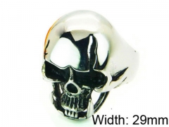 HY Stainless Steel 316L Man Skull Rings-HY22R0674HIF