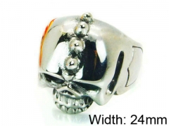 HY Stainless Steel 316L Man Skull Rings-HY22R0976HIU