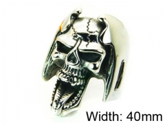 HY Stainless Steel 316L Man Skull Rings-HY22R1274HJD