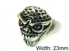 HY Stainless Steel 316L Man Skull Rings-HY22R1263HAA