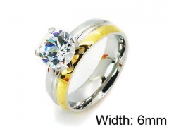 HY Stainless Steel 316L Lady Lover Rings-HY05R0223OLB