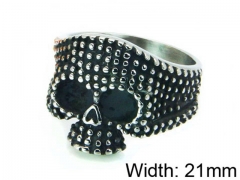 HY Stainless Steel 316L Man Skull Rings-HY22R0962HIF