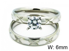 HY Stainless Steel 316L Lady Lover Rings-HY06R0254N0