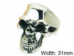 HY Stainless Steel 316L Man Skull Rings-HY22R0922H2B