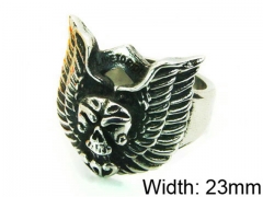 HY Stainless Steel 316L Man Skull Rings-HY22R0749H2C