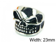 HY Stainless Steel 316L Man Skull Rings-HY22R0970HID