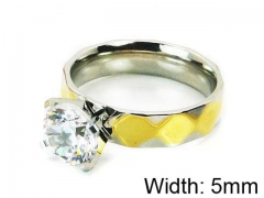 HY Stainless Steel 316L Lady Lover Rings-HY05R0207OL