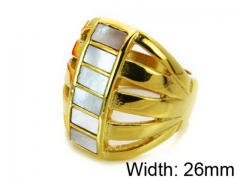 HY Stainless Steel 316L Lady Shell Rings-HY15R0933HOQ