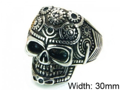 HY Stainless Steel 316L Man Skull Rings-HY22R0953H2T