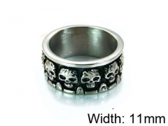 HY Stainless Steel 316L Man Skull Rings-HY22R0550HIF