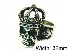 HY Stainless Steel 316L Man Skull Rings-HY22R1317HIR