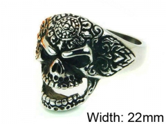 HY Stainless Steel 316L Man Skull Rings-HY22R1016HHA