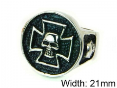 HY Stainless Steel 316L Man Skull Rings-HY22R1292HIA