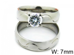 HY Stainless Steel 316L Lady Lover Rings-HY06R0193N0