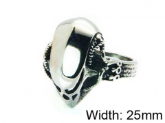 HY Stainless Steel 316L Man Skull Rings-HY22R1117H2B