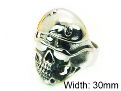 HY Stainless Steel 316L Man Skull Rings-HY22R0683HIE