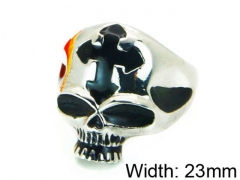 HY Stainless Steel 316L Man Skull Rings-HY22R0963H2A