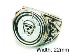 HY Stainless Steel 316L Man Skull Rings-HY22R0861H2S