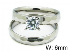 HY Stainless Steel 316L Lady Lover Rings-HY06R0245N0