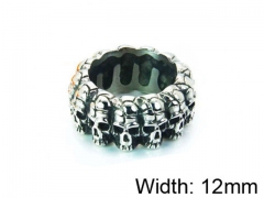 HY Stainless Steel 316L Man Skull Rings-HY22R0990HIQ