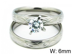 HY Stainless Steel 316L Lady Lover Rings-HY06R0251N0