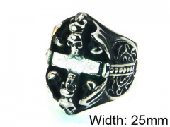 HY Stainless Steel 316L Man Skull Rings-HY22R1010HIW