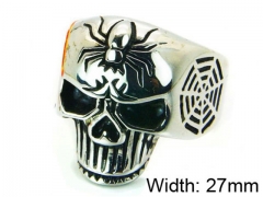 HY Stainless Steel 316L Man Skull Rings-HY22R0884H2Z