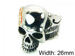 HY Stainless Steel 316L Man Skull Rings-HY22R0774H2U