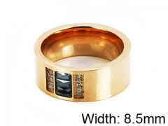 HY Stainless Steel 316L Lady Small-Crystal Rings-HY14R0478HZZ