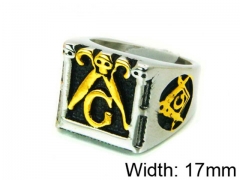 HY Stainless Steel 316L Man Skull Rings-HY22R1272HJD