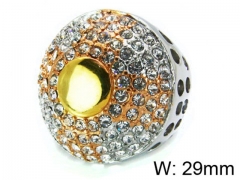 HY Stainless Steel 316L Lady Small-Crystal Rings-HY15R0935HLZ